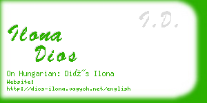 ilona dios business card